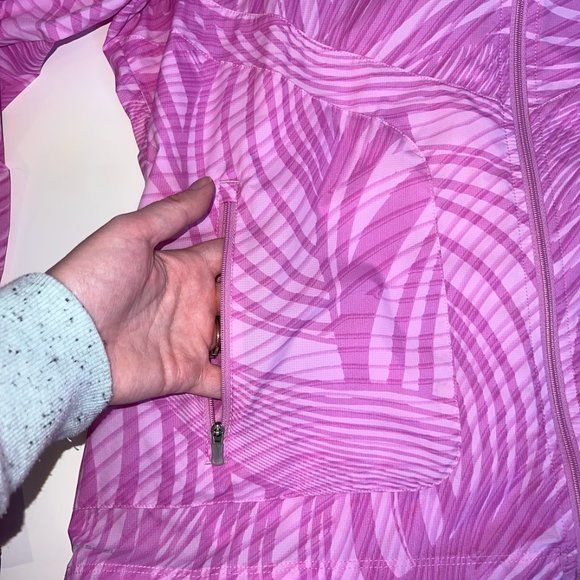 Saucony Freedom Running Lightweight Windbreaker Jacket Zip-Up Hood XL - Picture 7 of 7